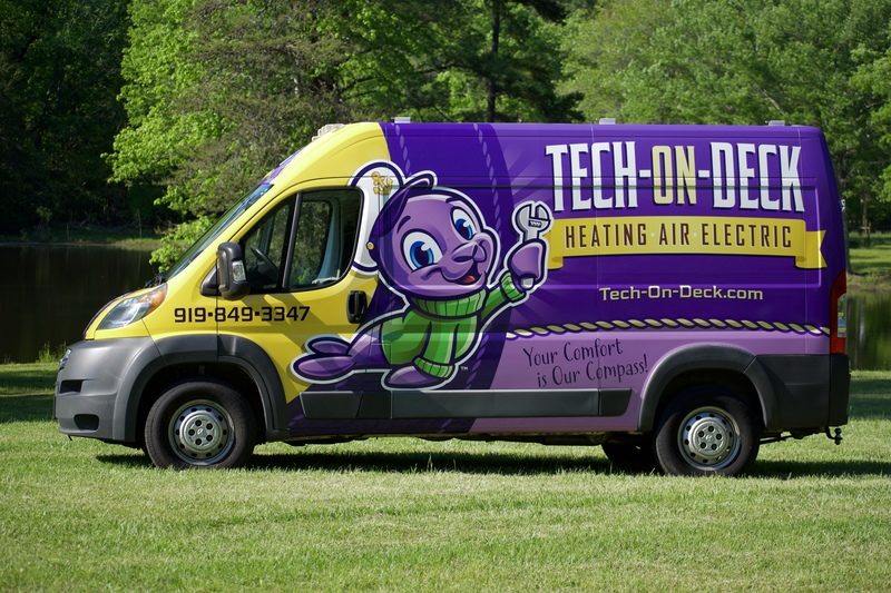 Tech on Deck Heating Air and Electric